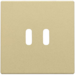 Niko Pure alu gold Centraalplaat voor smart USB-A en USB-C-lader 221-68002 RAL 1000 (kopie) Niko USB-A lader en USB-C lader