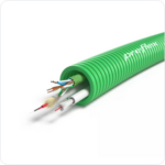 100 meter Preflex safe voorbedrade buis 16mm LS0H groen + coax Telenet TRI6 (kopie) Halogeen coax