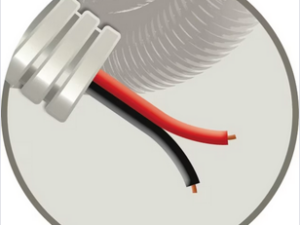 Elflex voorbedrade buis 16mm grijs + luidsprekerkabel 2x0,75mm²