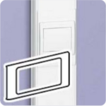 LEGRAND Houder standaard schakelapparatuur enkel DLP design 35x105/50x105 mm 010913 (kopie) Legrand Design kabelgoot 35 x 80mm