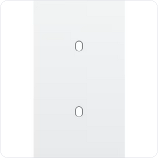 Niko Tweevoudige afdekplaat v60 voor 2 enklv schak toggle Niko Toggle Wit