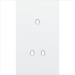 Niko Tweevoudige afdekplaat v60 voor 1 enklv + 1 tweev schak toggle Niko Toggle Wit