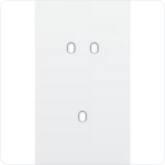 Niko Tweevoudige afdekplaat v60 voor 1 tweev + 1 enklv schak toggle Niko Toggle Wit