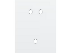 Niko Tweevoudige afdekplaat v60 voor 1 tweev + 1 enklv schak toggle Niko Toggle Wit