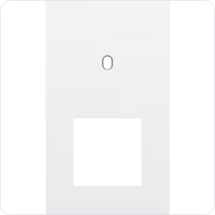 Niko Tweevoudige afdekplaat v60 voor enklv schak + fct toggle wit Niko Toggle Wit