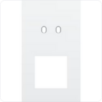 Niko Tweevoudige afdekplaat v60 voor tweev schak + fct toggle wit Niko Toggle Wit