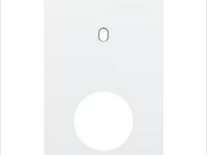 Niko Tweevoudige afdekplaat v60 voor enklv schak + stopc toggle wit Niko Toggle Wit