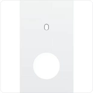 Niko Tweevoudige afdekplaat v60 voor enklv schak + stopc toggle wit Niko Toggle Wit
