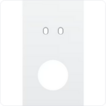 Niko Tweevoudige afdekplaat v60 voor tweev schak + stopc toggle wit Niko Toggle Wit