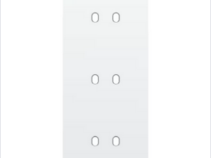 Niko Drievoudige afdekplaat v60 voor 3 tweev schak toggle Niko Toggle Wit