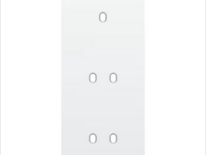 Niko Drievoudige afdekplaat v60 voor enklv + 2 tweev schak toggle wit Niko Toggle Wit