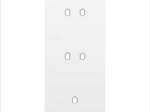 Niko Drievoudige afdekplaat v60 voor 2 tweev + enklv schak toggle wit Niko Toggle Wit