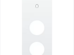 Niko Drievoudige afdekplaat v60 voor enklv schak + 2 stopc toggle wit Niko Toggle Wit