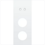 Niko Drievoudige afdekplaat v60 voor tweev schak + 2 stopc toggle wit Niko Toggle Wit