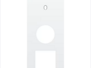 Niko Drievoudige afdekplaat v60 voor enklv schak + stopc + fct toggle wit Niko Toggle Wit