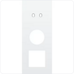 Niko Drievoudige afdekplaat v60 voor tweev schak + stopc + fct toggle wit Niko Toggle Wit
