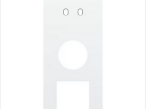 Niko Drievoudige afdekplaat v60 voor tweev schak + stopc + fct toggle wit Niko Toggle Wit