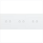 Niko Drievoudige afdekplaat h71 voor 3 tweev schak toggle Niko Toggle Wit