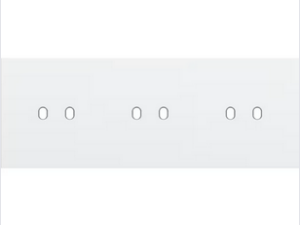 Niko Drievoudige afdekplaat h71 voor 3 tweev schak toggle Niko Toggle Wit