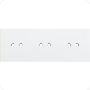 Niko Drievoudige afdekplaat h71 voor 3 tweev schak toggle Niko Toggle Wit