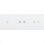 Niko Drievoudige afdekplaat h71 voor enklv + 2 tweev schak toggle wit Niko Toggle Wit