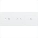 Niko Drievoudige afdekplaat h71 voor 2 tweev + enklv schak toggle wit Niko Toggle Wit