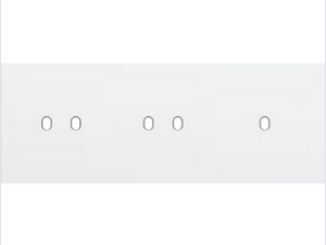 Niko Drievoudige afdekplaat h71 voor 2 tweev + enklv schak toggle wit Niko Toggle Wit