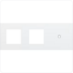 Niko Drievoudige afdekplaat h71 voor 2 fct + enklv schak toggle wit Niko Toggle Wit