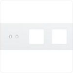 Niko Drievoudige afdekplaat h71 voor tweev schak + 2 fct toggle wit Niko Toggle Wit