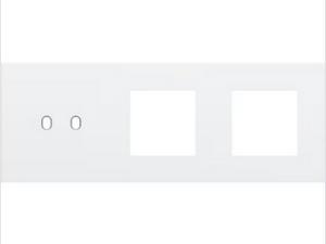 Niko Drievoudige afdekplaat h71 voor tweev schak + 2 fct toggle wit Niko Toggle Wit