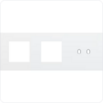 Niko Drievoudige afdekplaat h71 voor 2 fct + tweev schak toggle wit Niko Toggle Wit