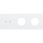 Niko Drievoudige afdekplaat h71 voor 1 tweev schak + 2 stopc toggle Niko Toggle Wit