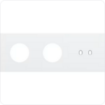 Niko Drievoudige afdekplaat h71 voor 2 stopc + 1 tweev schak toggle Niko Toggle Wit