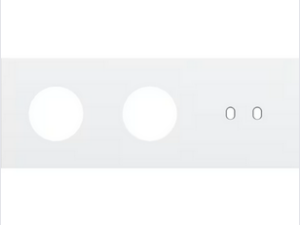 Niko Drievoudige afdekplaat h71 voor 2 stopc + 1 tweev schak toggle Niko Toggle Wit