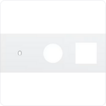 Niko Drievoudige afdekplaat h71 voor enklv schak + stopc + fct toggle wit Niko Toggle Wit