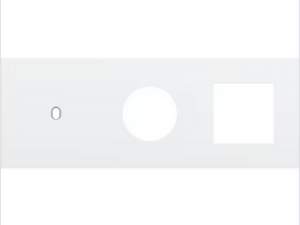 Niko Drievoudige afdekplaat h71 voor enklv schak + stopc + fct toggle wit Niko Toggle Wit