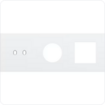 Niko Drievoudige afdekplaat h71 voor tweev schak + stopc + fct toggle wit Niko Toggle Wit