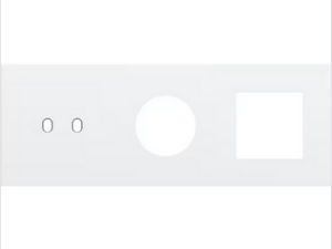 Niko Drievoudige afdekplaat h71 voor tweev schak + stopc + fct toggle wit Niko Toggle Wit