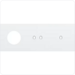 Niko Drievoudige afdekplaat h71 voor stopc tweev + enkelv schak toggle wit Niko Toggle Wit