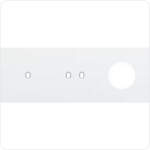 Niko Drievoudige afdekplaat h71 voor enkelv + tweev schak + stopc toggle wit Niko Toggle Wit