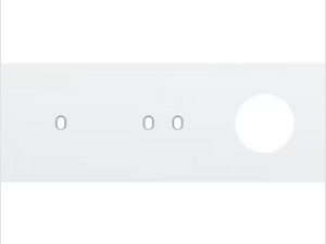 Niko Drievoudige afdekplaat h71 voor enkelv + tweev schak + stopc toggle wit Niko Toggle Wit