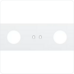 Niko Drievoudige afdekplaat h71 voor stopc + tweev schak + stopc toggle wit Niko Toggle Wit