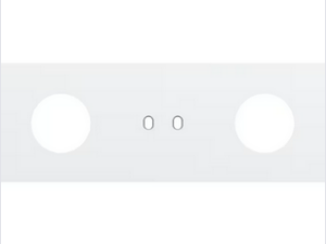 Niko Drievoudige afdekplaat h71 voor stopc + tweev schak + stopc toggle wit Niko Toggle Wit
