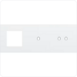 Niko Drievoudige afdekplaat h71 voor fct + enkelv + tweev schak toggle wit Niko Toggle Wit