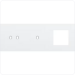 Niko Drievoudige afdekplaat h71 voor tweev + enkelv schak + fct toggle wit Niko Toggle Wit