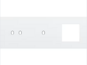 Niko Drievoudige afdekplaat h71 voor tweev + enkelv schak + fct toggle wit Niko Toggle Wit
