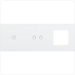Niko Drievoudige afdekplaat h71 voor enkelv + tweev schak + fct toggle wit Niko Toggle Wit