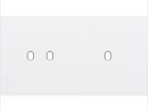 Niko Tweevoudige afdekplaat h71 voor 1 tweev + 1 enklv schak toggle Niko Toggle Wit