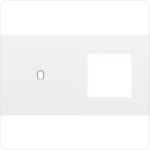 Niko Tweevoudige afdekplaat h71 voor enklv schak + fct toggle wit Niko Toggle Wit