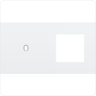 Niko Tweevoudige afdekplaat h71 voor enklv schak + fct toggle wit Niko Toggle Wit